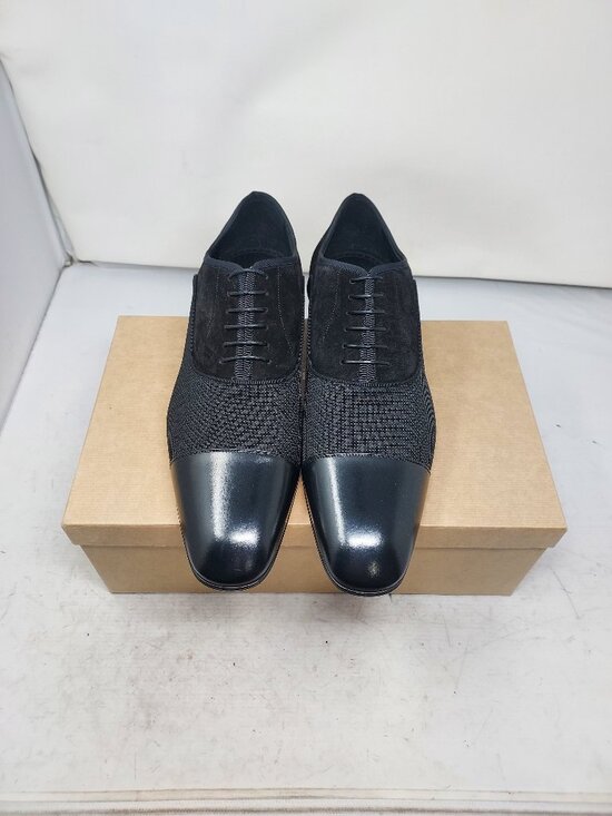 Christian Louboutin Greggo Mens Black Cap Toe Oxford Shoe main image 8